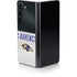 NFL Baltimore Ravens White Striped Galaxy Z Fold5 5G Skin